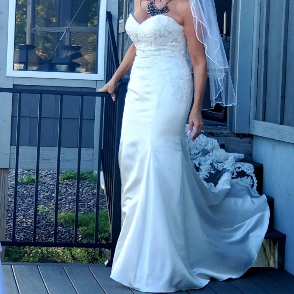 Stella York 6236 Satin and Lace Bridal Gown